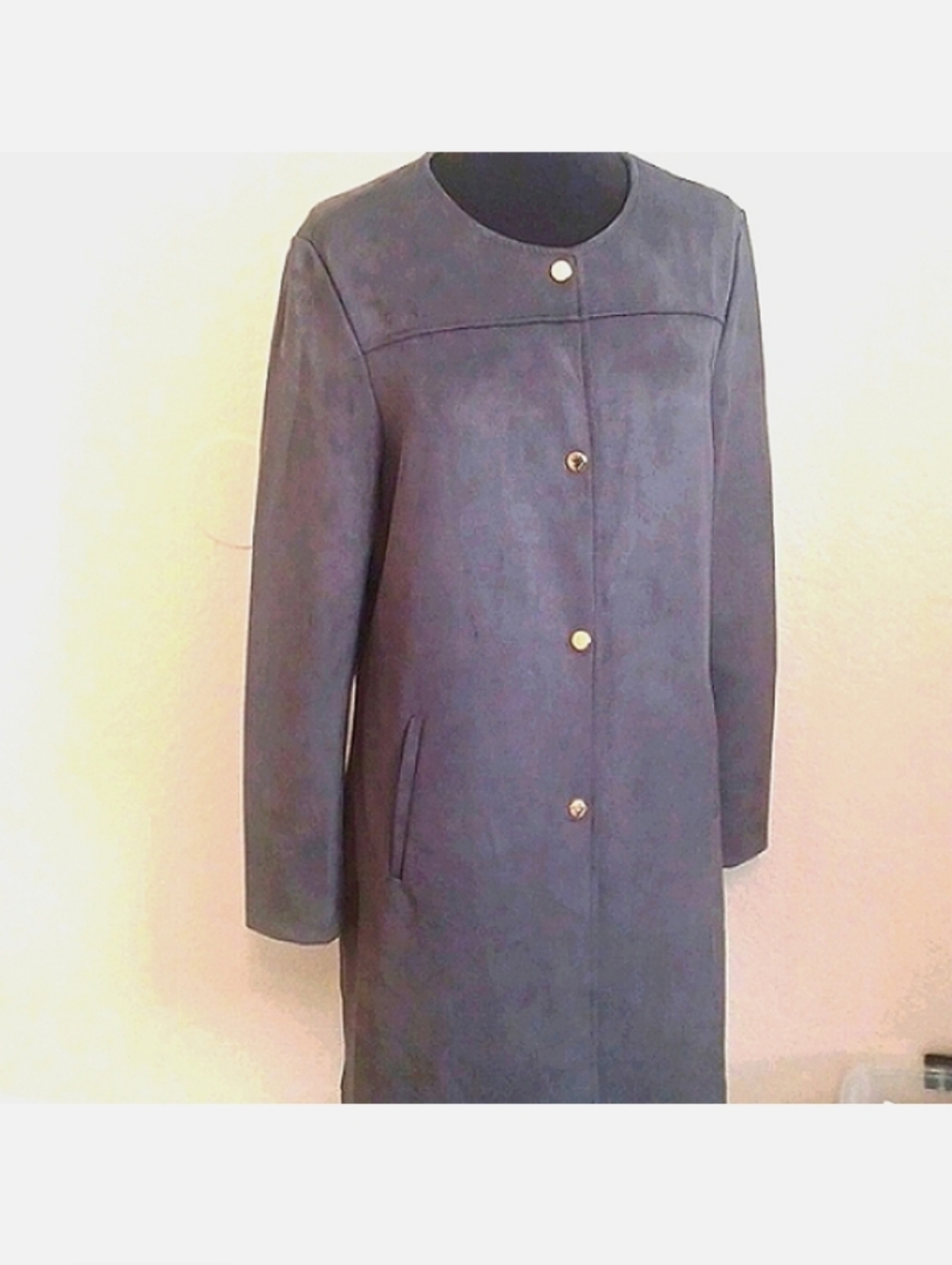 Marc NY Ash Gray Suede Jacket